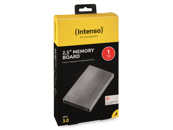 INTENSO USB 3.0 HDD Memory Board, 1 TB, 6,35 cm (2,5&quot;), anthrazit - Produktbild 2