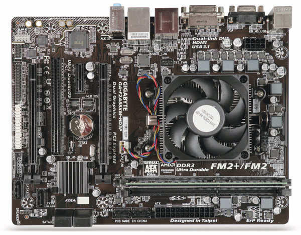 Mainboard-Bundle, AMD A8-7670K, 4x3,6 GHz, 8GB USB 3.1 - Produktbild 2