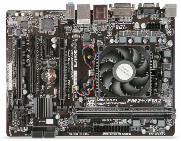 Mainboard-Bundle, AMD A6-6420K, 2x4,0 GHz, 8GB, USB 3.1 - Produktbild 2