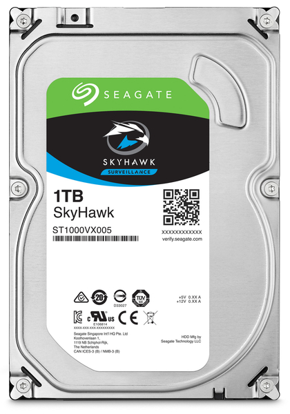 Seagate SATA-HDD Skyhawk ST1000VX005, 3,5&quot;, 1TB, 7200RPM, 64MB