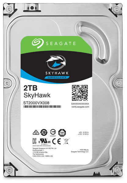 Seagate SATA-HDD Skyhawk ST2000VX008, 3,5&quot;, 2TB, 7200RPM, 64MB