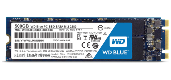 SSD WESTERN DIGITAL Blue WDS500G1B0B, M.2 2280, 500 GB
