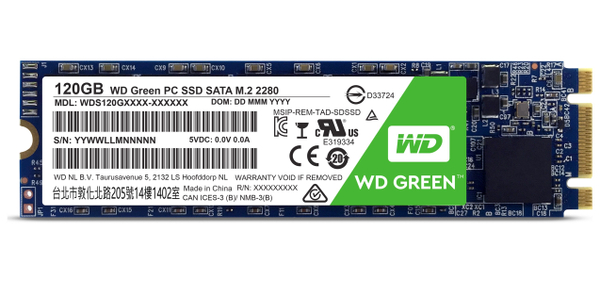 SSD WESTERN DIGITAL Green WDS120G2G0B, M.2 2280, 120 GB