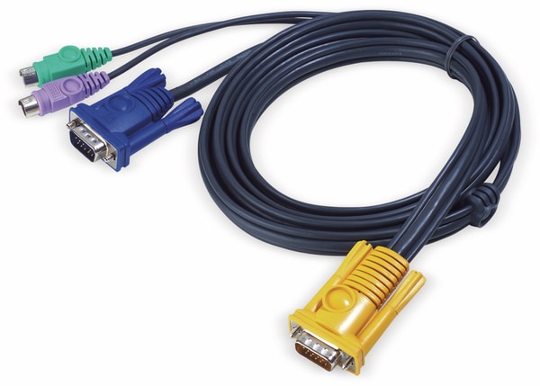 ATEN KVM Kabel 2L-5202P, SPHD, PS/2, 1,8 m