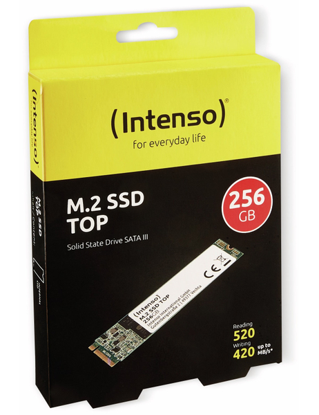 INTENSO M.2-SSD, 256 GB, MLC-FLASH - Produktbild 2