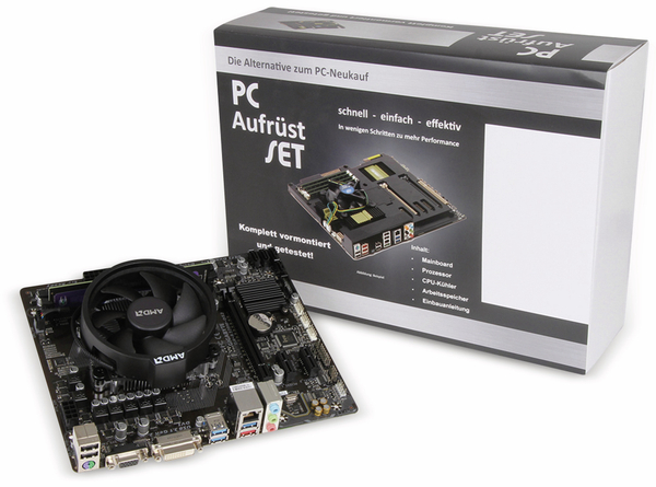 GIGABYTE Mainboard-Bundle A320M-DS2, AM4, AMD Ryzen5-1500X, 8 GB DDR4 - Produktbild 2