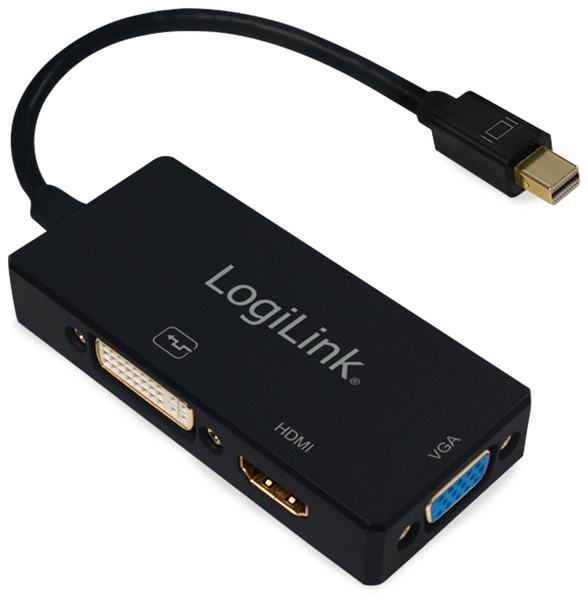 LOGILINK Mini-DisplayPort-Adapter CV0109, DVI, HDMI, VGA