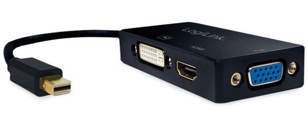 LOGILINK Mini-DisplayPort-Adapter CV0109, DVI, HDMI, VGA - Produktbild 2