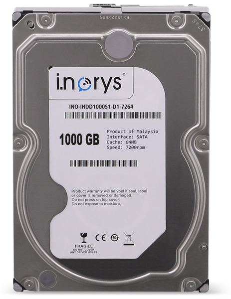 SATA-HDD I.NORYS IHDD1000S1-D1-7264, 8,9 cm (3,5&quot;), 1 TB, 7200 U/min
