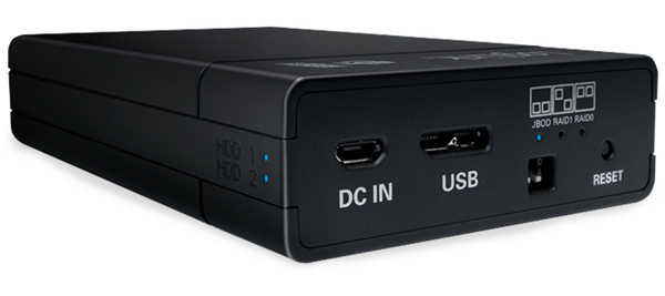 LOGILINK USB 3.0 Festplattengehäuse UA0285, 2x 2,5&quot;, Raid - Produktbild 2