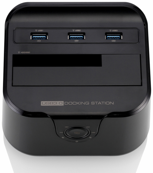 Festplatten-Dockingstation DSS-03B, 2,5/3,5&quot;, 3x USB 3.0, schwarz - Produktbild 2