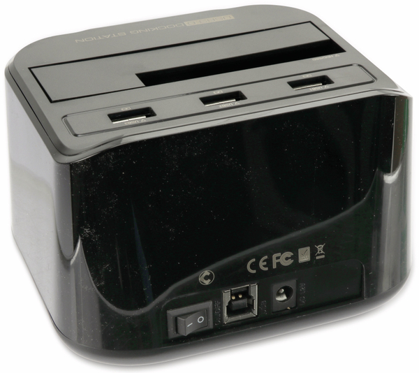 Festplatten-Dockingstation DSS-03B, 2,5/3,5&quot;, 3x USB 3.0, schwarz - Produktbild 4