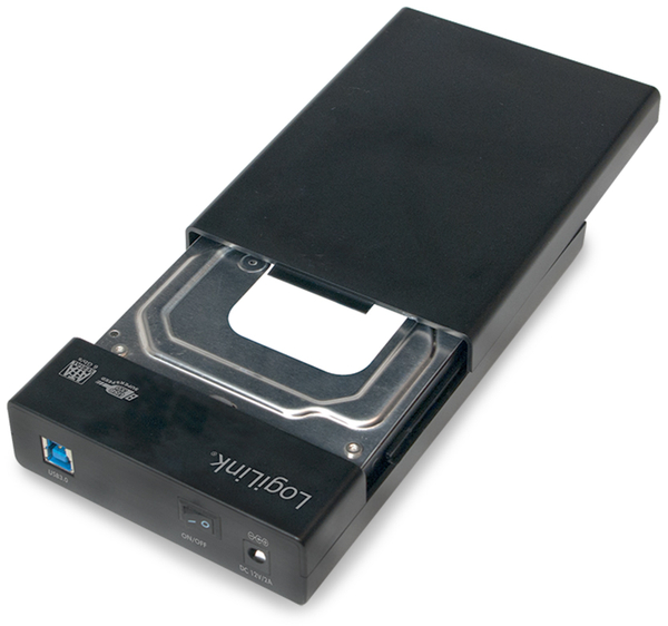 LOGILINK Festplattengehäuse UA0276, 8,9 cm (3,5&quot;), USB 3.0, Schraubenloses Design - Produktbild 3