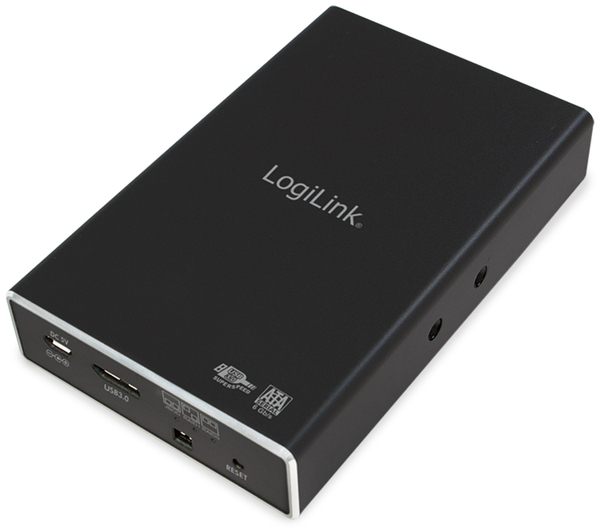 LogiLink USB3.0 Raid-Gehäuse UA0291, 2x 2,5&quot;, Aluminium - Produktbild 2