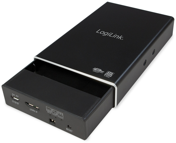 LogiLink USB3.0 Raid-Gehäuse UA0291, 2x 2,5&quot;, Aluminium - Produktbild 3
