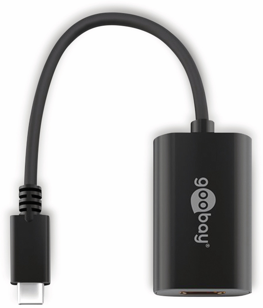 GOOBAY DisplayPort Adapter 38532, USB-C auf HDMI, 0,2 m, schwarz