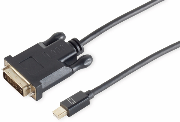 1.2 DisplayPort-Kabel, MiniDP/DVI-D, Stecker/Stecker, 1,0 m