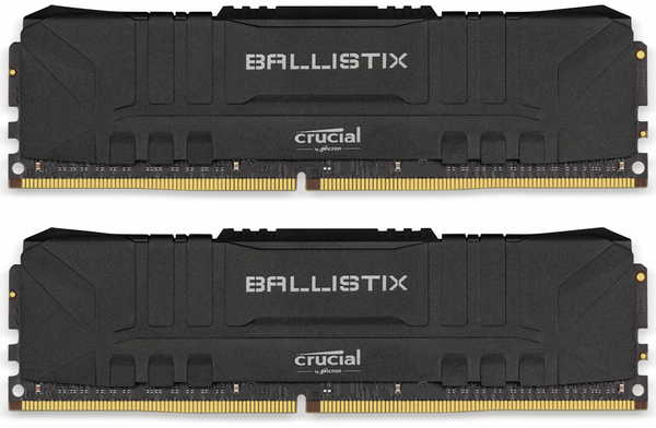 Crucial DDR4 Arbeitsspeicher Ballistrix Black, 16 GB (2x 8 GB), 2666 MHz, CL16