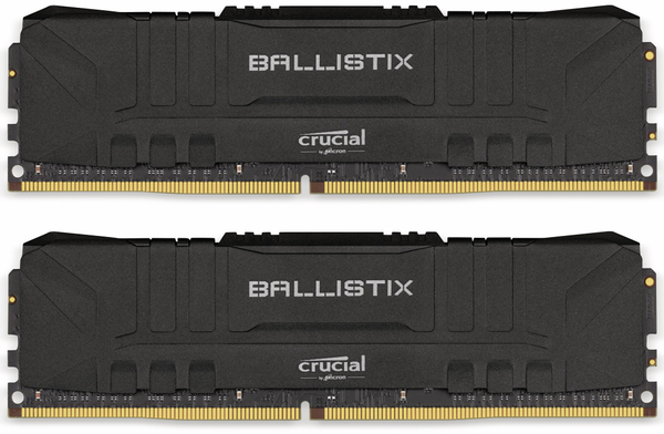Crucial DDR4 Arbeitsspeicher Ballistrix Black, 16 GB (2x 8 GB), 3000 MHz, CL15