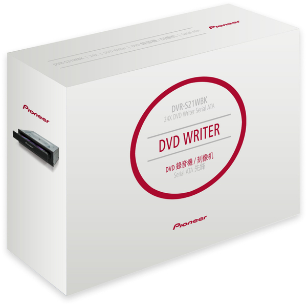Pioneer DVD-Brenner DVR-S21WBK, Desktop, schwarz, M-DISC - Produktbild 2