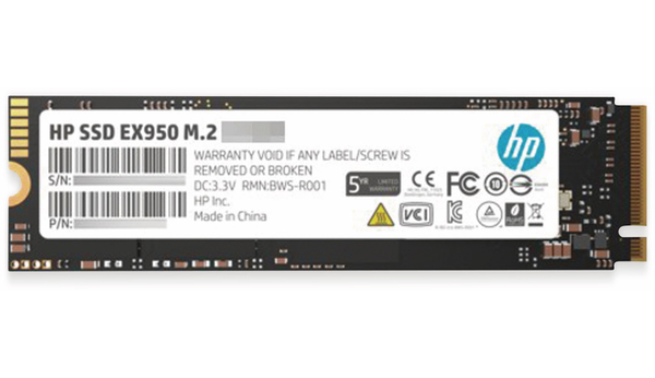 HP M.2 SSD EX950 GAMING, 1 TB, NVMe