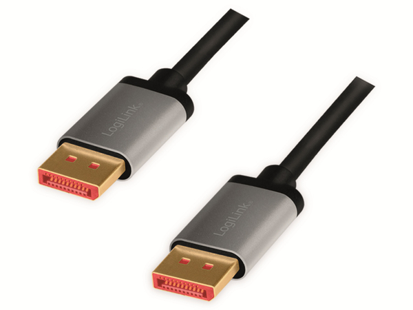 LOGILINK DisplayPort-Kabel CDA0104, Stecker/Stecker, Alu, 8k, 1 m