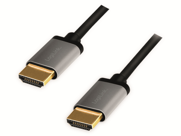 LOGILINK HDMI-Kabel CHA0100, Stecker/Stecker, Alu, 4k, 1 m