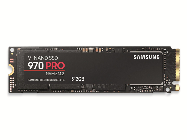 Samsung M.2 SSD 970 Pro, 512 GB, NVMe, 2280