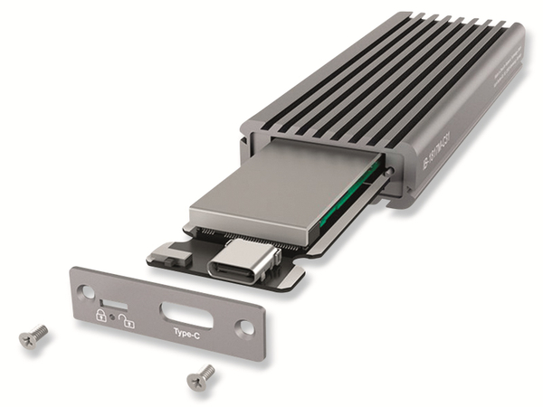 ICY BOX Festplattengehäuse IB-1817M-C31, M.2 PCIe SSD, USB 3.1 - Produktbild 2