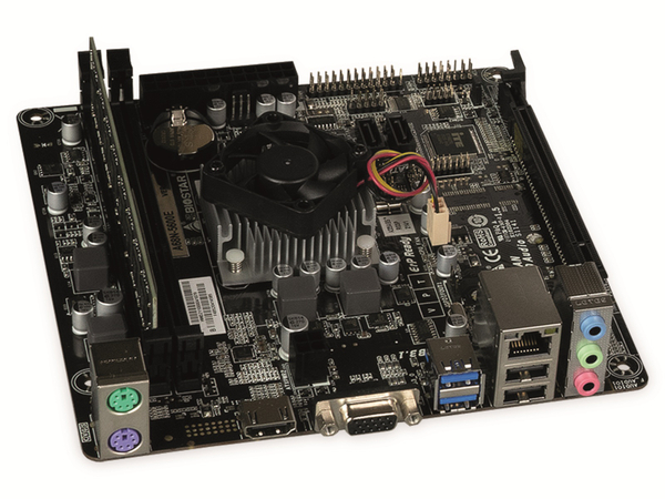 JOY-IT Mainboard-Bundle AMD E600E, Biostar BSA68N-5600E, 8 GB DDR3