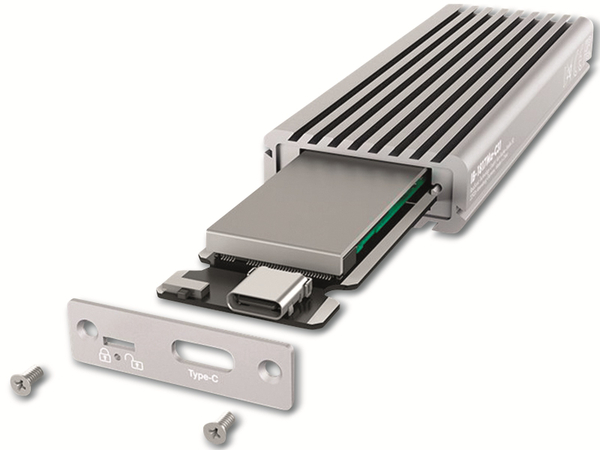 ICY BOX Festplattengehäuse IB-1817Ma-C31, M.2 PCIe SSD auf USB 3.1 Type-C, M-Key - Produktbild 2