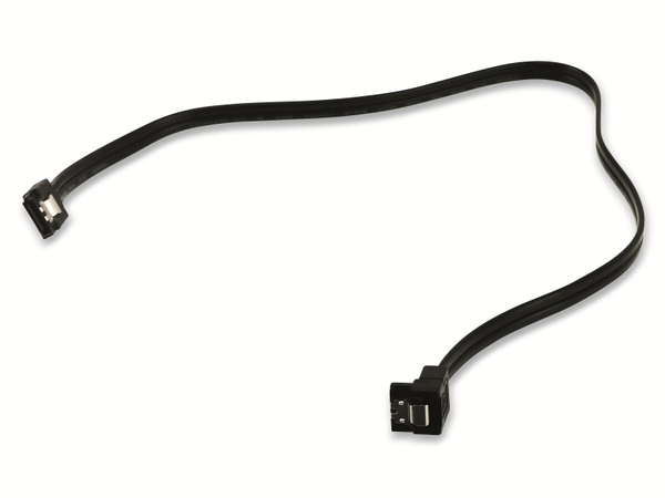 SATA-Kabel, 6Gb/s, 2x SATA-Stecker, mit Verriegelung (1x90°), 45cm, 2St. - Produktbild 2