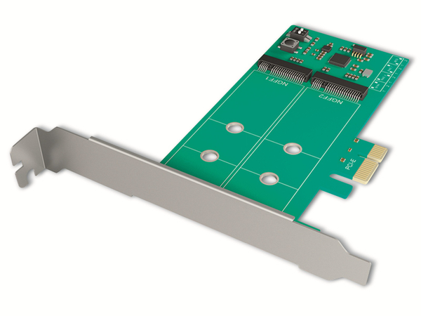 ICY BOX PCI-Adapterkarte IB-PCI210, 2x M.2 SATA - Produktbild 2