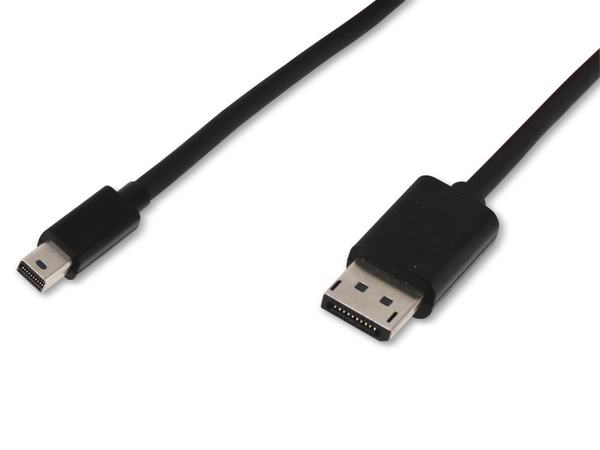 Display Port, Kabel, Mini DisplayPort Stecker/DisplayPort Buchse 1,7m, schwarz