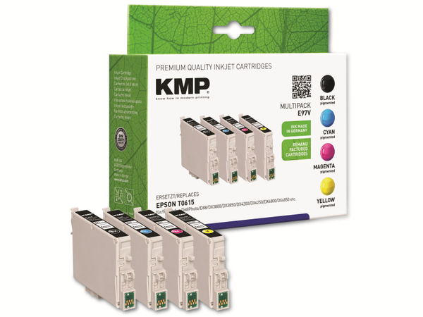 KMP Tintenpatronen-Set kompatibel für Epson T0615