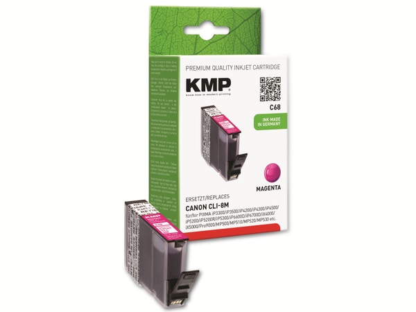KMP Tintenpatrone kompatibel für Canon CLI-8M, magenta