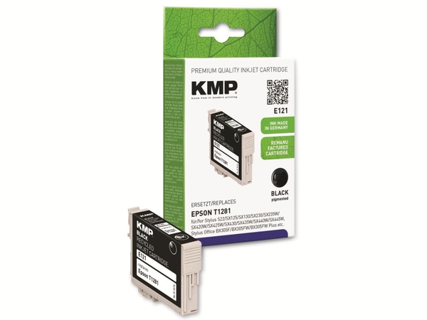 KMP Tintenpatrone kompatibel für Epson T1281, schwarz