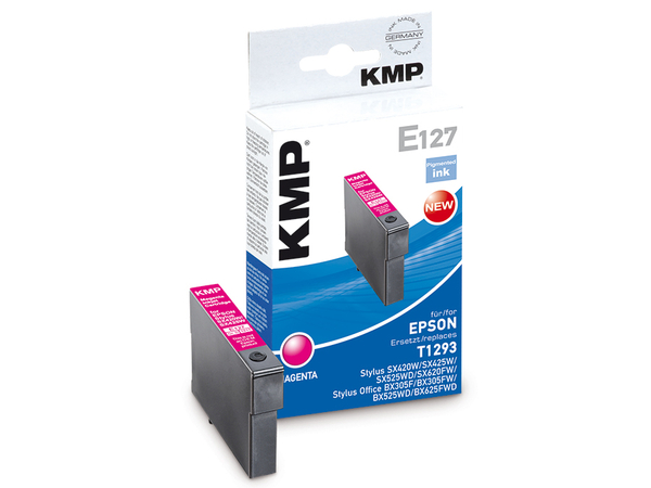 Tintenpatrone KMP, kompatibel zu EPSON T1293, magenta