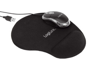 LogiLink Optische USB-Maus mit Gel-Mauspad ID0039