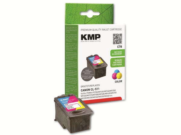 KMP Tintenpatrone kompatibel für Canon CL-511, 3-Color