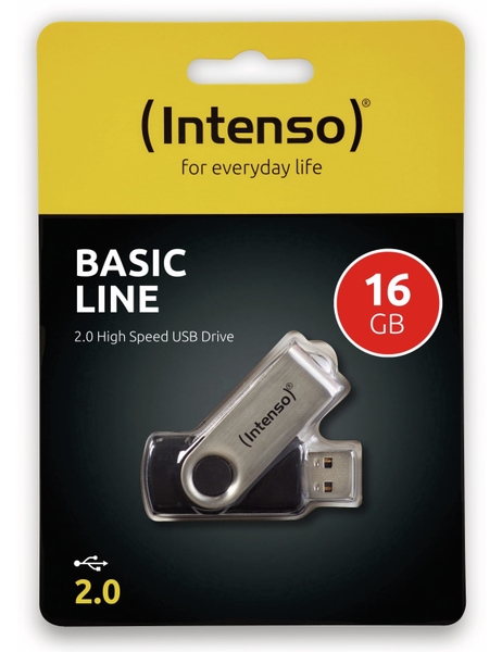 INTENSO USB-Speicherstick BasicLine, 16 GB - Produktbild 2