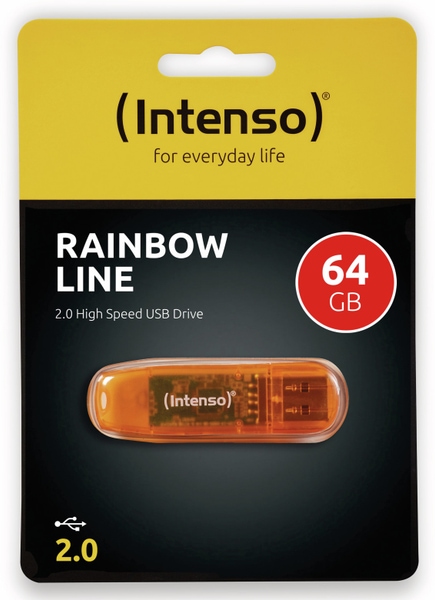 USB-Speicherstick INTENSO Rainbow Line, 64 GB - Produktbild 2