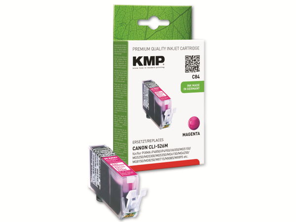 KMP Tintenpatrone kompatibel für Canon CLI-526M, magenta