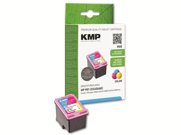 KMP Tintenpatrone kompatibel für HP 901 (CC656AE), 3-Color