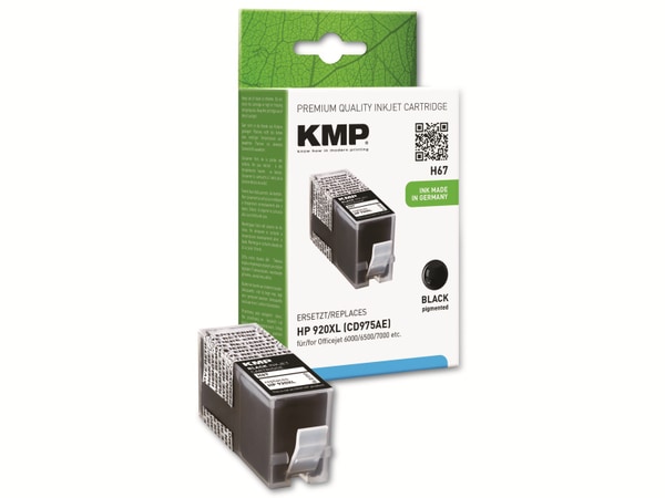 KMP Tintenpatrone kompatibel für HP 920XL (CD975AE), schwarz