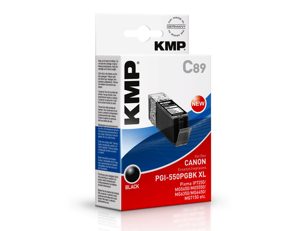 Tintenpatrone KMP, kompatibel für Canon PGI-550PGBK XL, schwarz