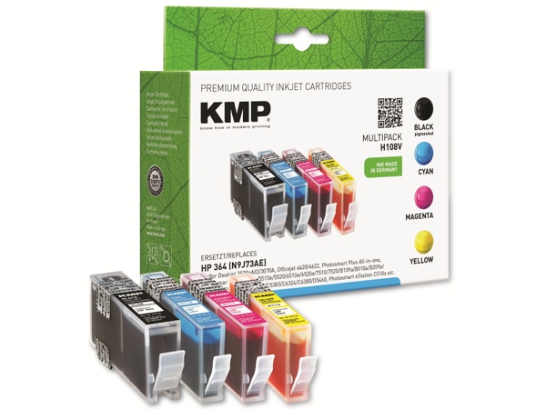 KMP Tintenpatronen-Set kompatibel für HP 364