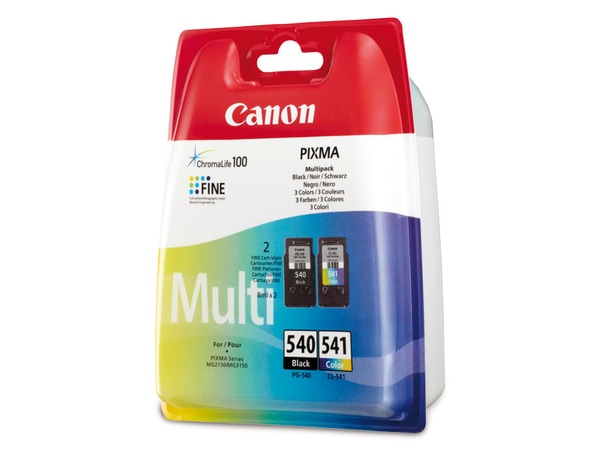 Canon Tinten-Set CL541 + PG540, schwarz + farbig