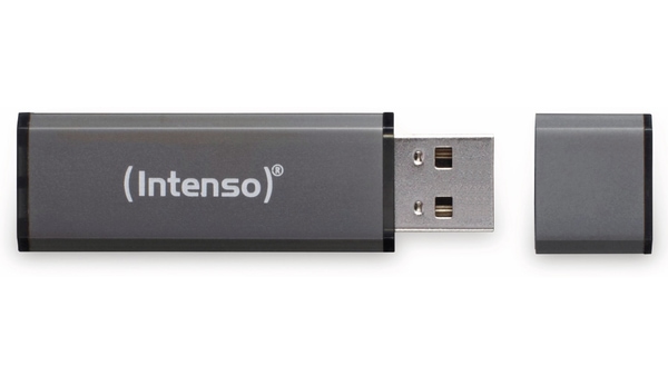 INTENSO USB 2.0 Speicherstick Alu Line, anthrazit, 64 GB - Produktbild 3