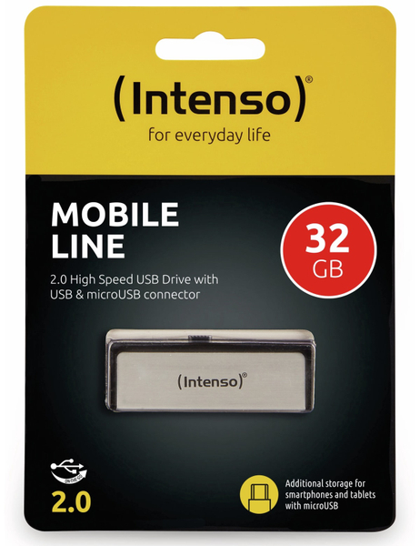 Intenso USB 2.0 Speicherstick Mobile Line, 32 GB - Produktbild 2